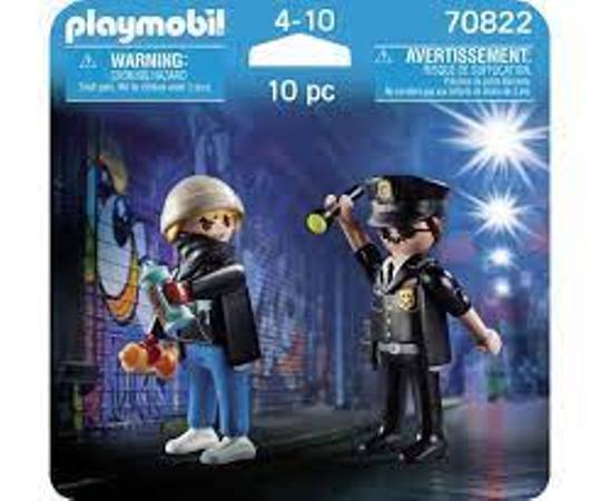 Playmobil DuoPack Policeman &amp; Street Artist