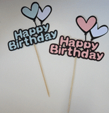 Cake Topper - Happy Birthday assorted