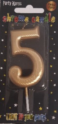 Candle - No 5 Chrome Gold