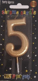 Candle - No 5 Chrome Gold