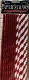 Straws - Paper Foil Red Mix (24)