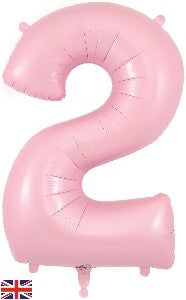 Foil Balloon Super Shape 2 Matte Pink 34 inch