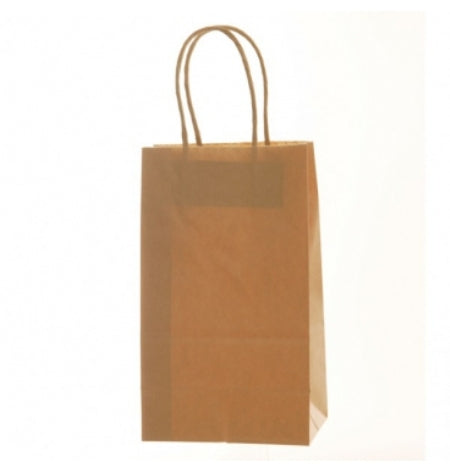 Party Bags - Brown Plain 13x8x21cm (12)