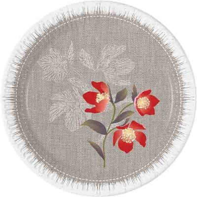 Plates - Blooming Poppies 20cm (8)