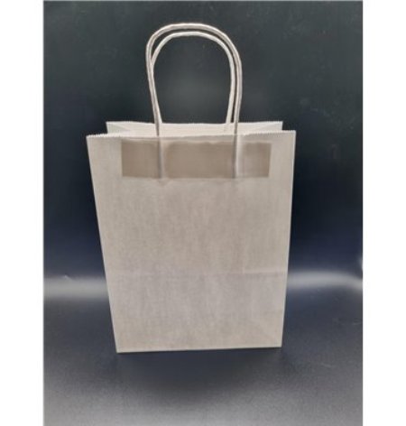 Party Bags - White Plain 21x11x27cm (12)