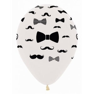 Balloon - Latex Moustache & BowTie Crystal