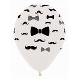 Balloon - Latex Moustache & BowTie Crystal