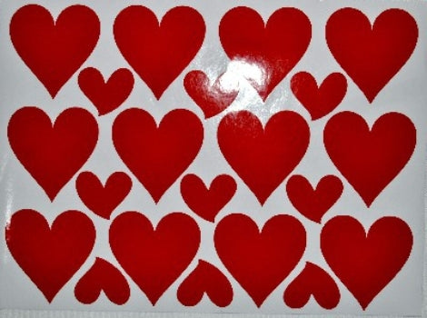 Balloon Sticker - Red Hearts