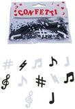 Confetti Music Notes Variety Black & White