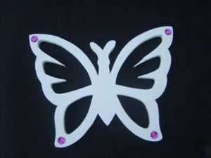 Poly Butterfly pearl cut-out with Gem
