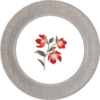 Plates - Blooming Poppies 23cm (8)