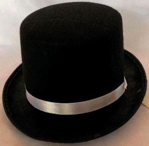 Top Hat Black &amp; White Band