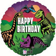 Foil Balloon Happy Birthday Jurassic Dinosaur
