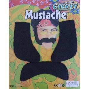 Hippie Moustache & Sideburns