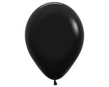 Balloon - Latex Solid Black 12 inch