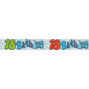 Banner small 18th Birthday Streamers