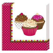 Serviettes - Cupcake Dots (20)
