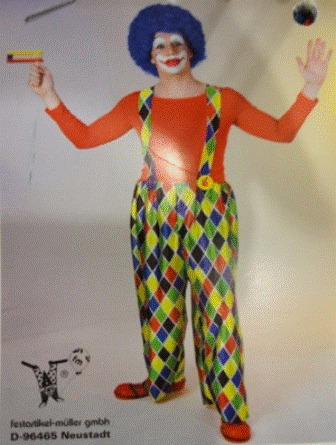 Costume Adult Clown Trousers (M/L)