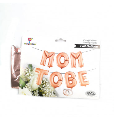 Mom to Be Foil Balloon Rose Gold (airfilled)