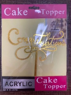 Cake Topper - Congratulations