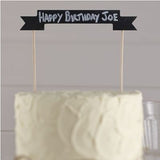 Vintage Affair Chalkboard Wooden Cake Bunting