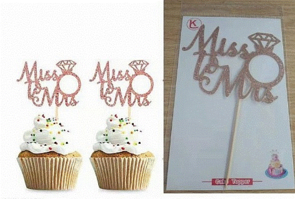Cake Topper - Miss to Mrs