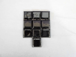 Gems 25mm Square Black (10)