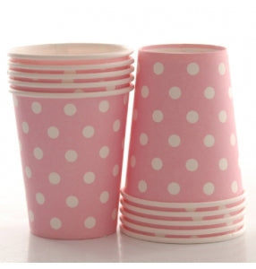 Cups - Dots Lite Pink (10)