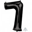 Foil Balloon Super Shape 7 Black