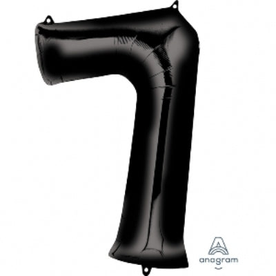 Foil Balloon Super Shape 7 Black