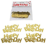 Confetti - Happy Birthday Jumbo Gold