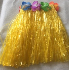 Hula Skirt 30cm Yellow