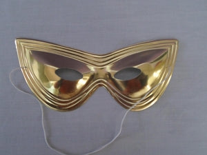 Mask Eyemask Plastic Wing Gold