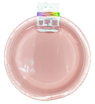 Plates - Pastel Pink 22cm (8)