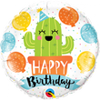 Foil Balloon - Happy Birthday Cactus
