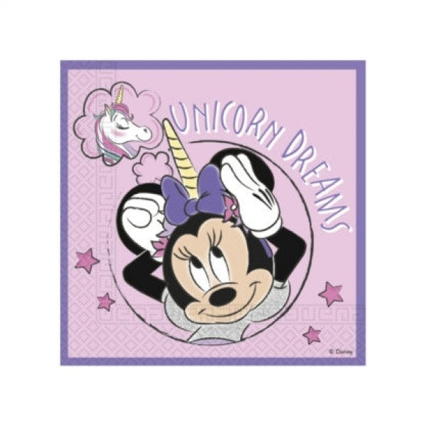 Minnie Unicorn - Napkins (20) ECO compostable