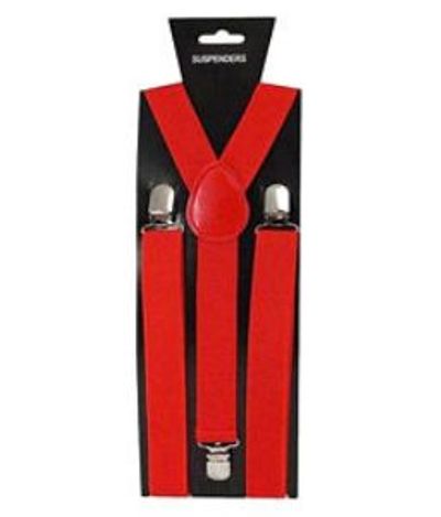 Suspender Braces Red