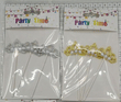 Cake Topper - Crown & Pearls 3pc assorte