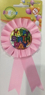 Rosette Birthday Pink