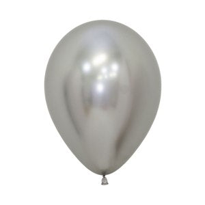 Balloon - Latex Chrome Reflex Silver 12inch