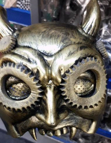Steampunk Devil Mask 17.5x20cm