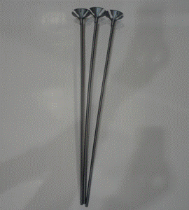 Balloon Sticks - Silver (sold loose)