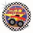 Foil Balloon Monster Truck Happy Birthday