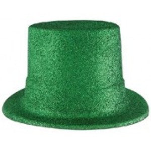Top Hat Glitter Green