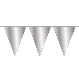 Bunting - Silver 10m (20 Flags)
