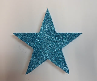 Poly Star Glitter Teal