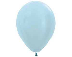 Balloon - Latex Satin Pearl Blue 12 inch