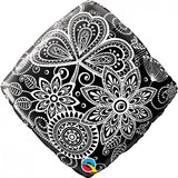 Foil Balloon - Damask Accent Pattern