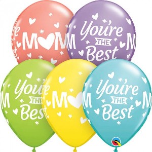 Balloon - Latex Mom You&#39;re The Best 11 inch