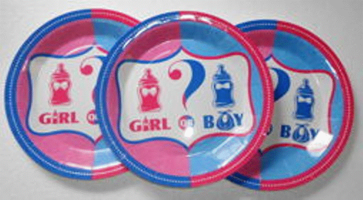 Gender Reveal Plates (6)